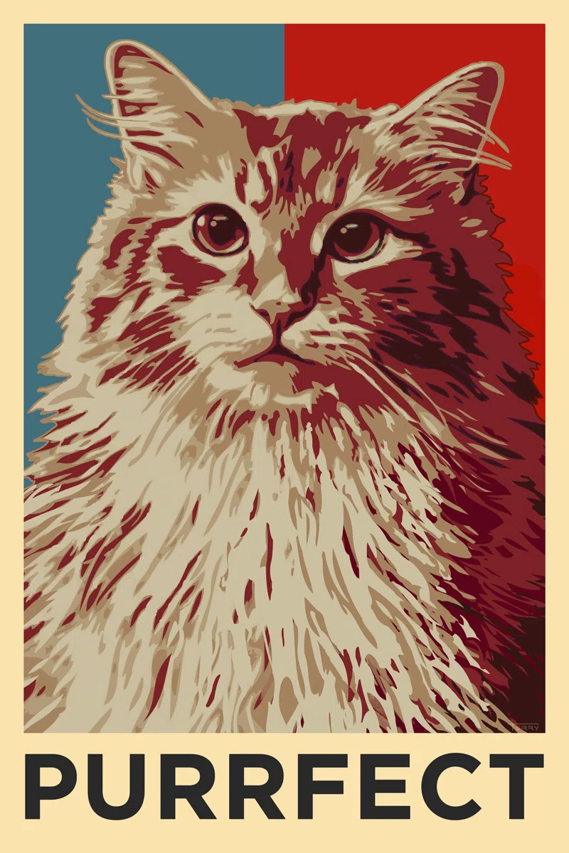 Purrfect: Artistic cat illustration for feline lovers