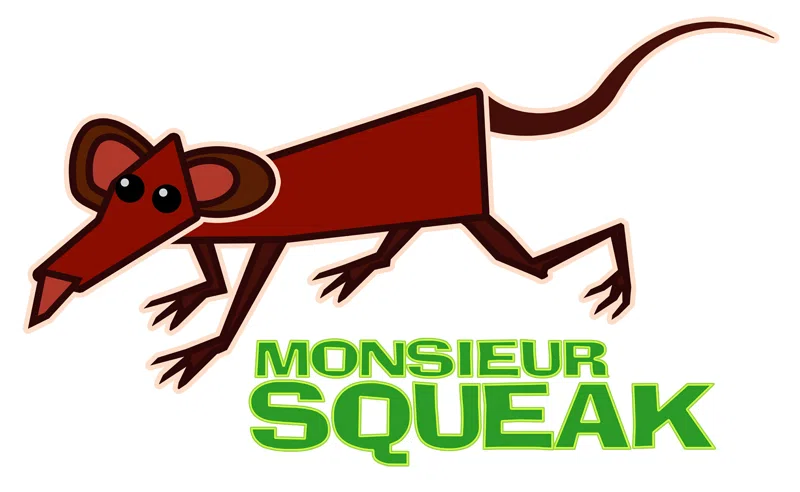 Monsieur Squeak: Geometric abstract mouse design