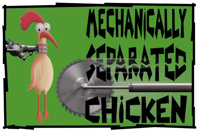 Mechanically Separated Chicken: Surreal cyborg chicken design