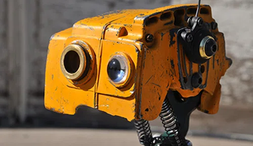 Found object art and sculptures by World of Terry - Creative repurposing of vintage materials into unique 3D art