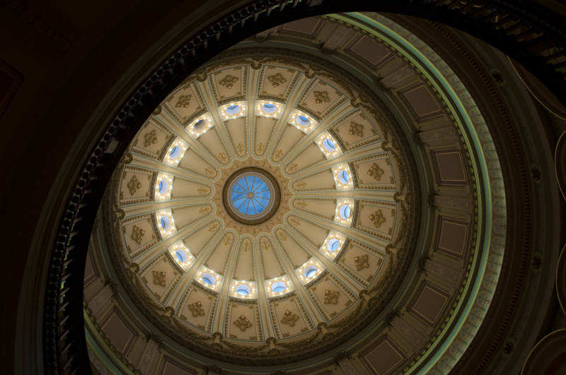 California Capitol Dome illuminated by daylight