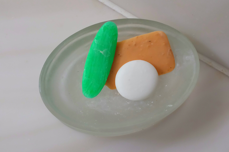 Soap sculpture in desert art installation